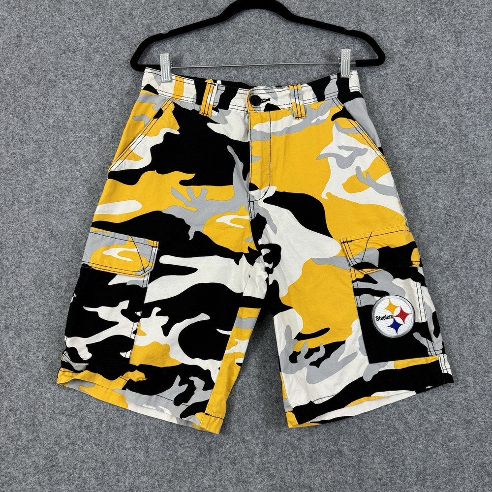 NFL Team Apparel Pittsburgh Steelers‎ Cotton Shorts Camo Men's 30